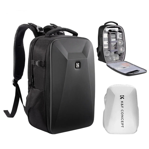 NNEOBA 22L Hard Shell Camera Backpack Black