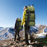 NNEOBA 90L Tactical Camping Backpack Military-Style Green