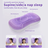 NNEOBA Super Soft Cat Belly Pillow Cervical Support Sleep Aid Cushion Purple