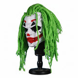 Cyberpunk Clown Mask with Green Hair