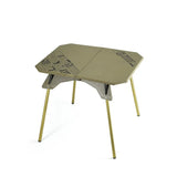 NNEOBA Portable Folding Camping Table Adjustable Green