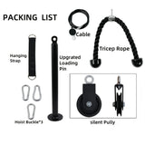 NNEOBA Nine-Piece Pulley Fitness Accessories Kit Black
