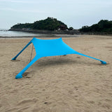 NNEOBA Portable Beach Tent Sun Shelter Windproof Camping Canopy Blue