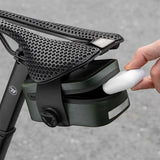 NNEOBA 0.5L Seamless Waterproof Mini Bicycle Saddle Bag 600D TPU Green