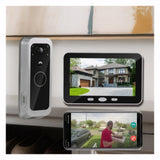 NNEOBA WiFi Video Doorbell PIR Camera with 5-Inch Monitor