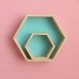 NNEOBA Children Nordic Hexagon Wall Shelves