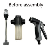 NNEOBA High Pressure Spray Water Gun Multipurpose Car Wash Silver