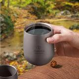 NNEOBA Titanium Cup Insulated Double Wall Drink Cup