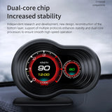 NNEOBA OBD2 Car HUD F9 Digital Head Up Display with Smart Alarm Black