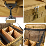 NNEOBA Zipper Camping Storage Bag Anti-Crash Organizer Khaki