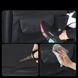 NNEOBA 2Pcs Car Seat Back Storage Bag Multi-Pocket Backseat Organizer Black
