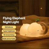 NNEOBA Adorable Elephant Silicone Night Light