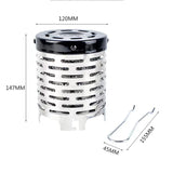 NNEOBA Compact Wear-resistant Mini Gas Heater Stove for Outdoor Camping