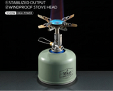 NNEOBA Adjustable Mini Camping Gas Stove  Split-Type Burner Silver