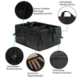 NNEOBA Large-Capacity Collapsible Car Trunk Storage Box Universal Cargo Organizer Black