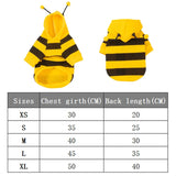 Bee Pet Hoodie Costume Yellow & Black Animal-Themed