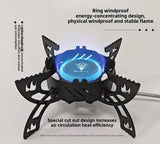 NNEOBA 3800W Windproof Camping Stove Lightweight Gas Burner Black