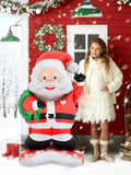 119cm Standing Santa Claus Foil Balloon – Christmas Party Decor