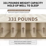 NNEOBA Camping Air Mattress PVC Inflatable Bed Khaki