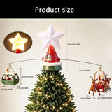Christmas Tree Top Ornament with Music and Lights