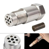 NNEOBA 2PCS O2 Sensor Spacer Adapter–M18x1.5 Catalyst CEL Fix Silver