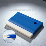 Wool Felt Squeegee Scraper for Car Vinyl Wrap & Window Tint Installation – Scratch-Free Film Application Tool