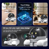 NNEOBA Dual Lens WiFi PTZ Security Camera with Auto Tracking