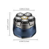 NNEOBA 6D Electric Head And Face Shaver Rechargeable Cordless for Men Blue