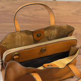 Women's Genuine Leather Crossbody Tote Bag