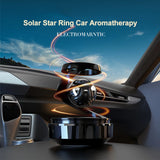 NNEOBA Solar-Powered Rotating Car Air Freshener–Suspension Perfume Diffuser Black