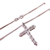 925 Sterling Silver Moissanite Cross Pendant Necklace – 2.5–5mm Cross Necklace for Men & Women