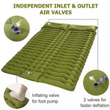 NNEOBA Double Self-Inflating Sleeping Pad Pillows Green