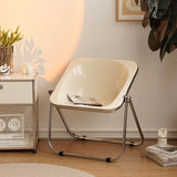 NNEOBA Modern Foldable Acrylic Leisure Chair - White