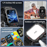 NNEOBA Smart Watch with LED Flashlight Black