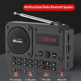 NNEOBA Mini Portable FM Radio Bluetooth Speaker Grey