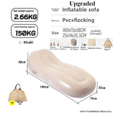 NNEOBA Fast Inflatable Air Sofa Bed Portable Automatic Camping Mattress Khaki