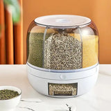 NNEOBA Rotating Rice Beans Grain Storage Container
