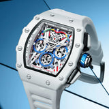 NNEOBA Fashion Casual Multifunctional Waterproof Silicone Tape Quartz Watch