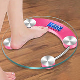 NNEOBA LCD Display Digital Body Weight Scale Pink