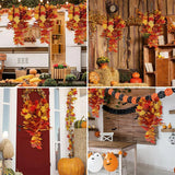 2-Piece 75CM Artificial Maple Leaf Garland