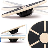NNEOBA Multifunctional Wooden Wobble Balance Board