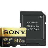 Sony 512GB MicroSDXC Memory Card U3 A2 Class 10