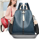 NNEOBA Women’s Soft PU Leather Fashion Backpack Blue