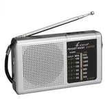 NNEOBA Portable Retro Radio Silver