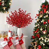 5-Piece Christmas Red Berry Branch Decorations