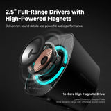 NNEOBA RGB Computer Speakers Bluetooth USB-C 3.5mm Input