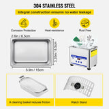 NNEOBA 800ML Ultrasonic Cleaner 35W Portable