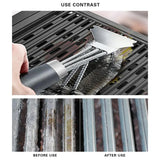 NNEOBA 2PCS Grill Brush Scraper Silver