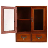 NNEOBA Vintage Wooden Decorative Wall Cabinet