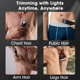 NNEOBA Dual-Head Waterproof Body Trimmer with Foil Blade